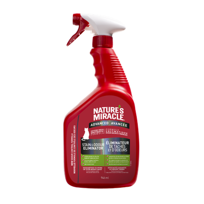 NATURES MIRACLE CAT ADVANCED STAIN &amp; ODOUR SPRAY 946ml
