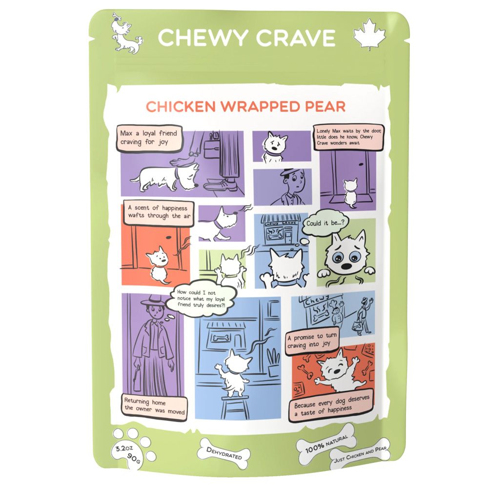 CHEWY CRAVE CHICKEN WRAPPED PEAR 90g