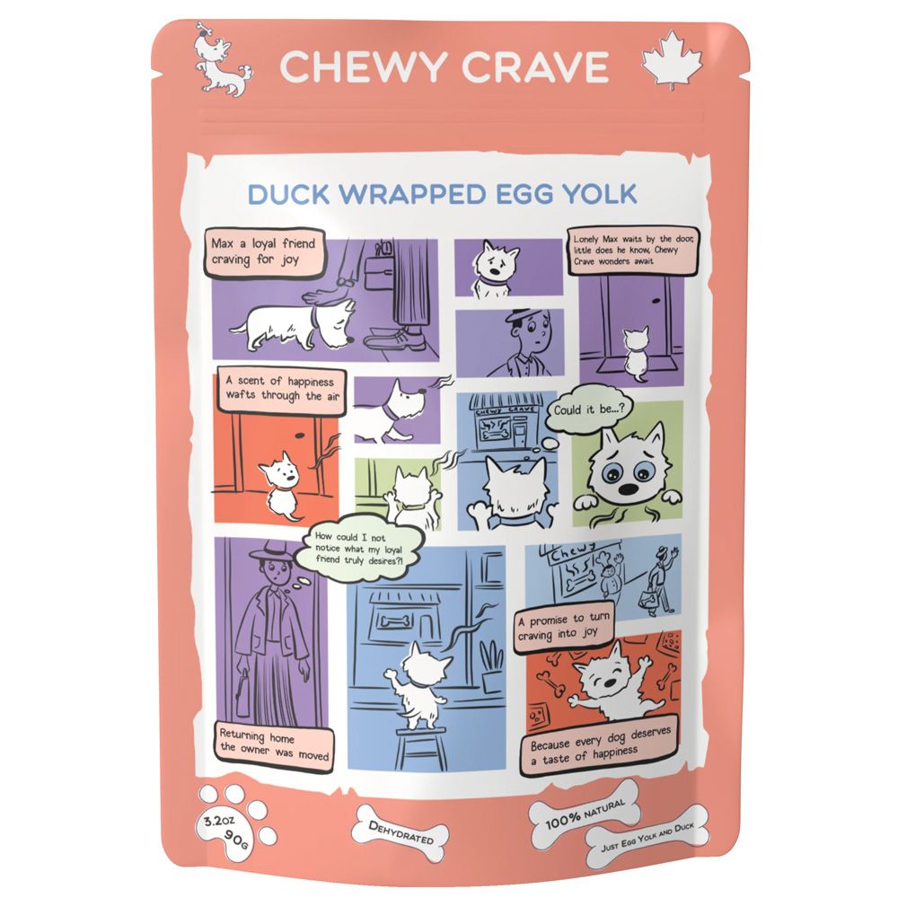 CHEWY CRAVE DUCK WRAPPED EGG YOLK 90g