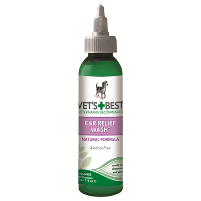 VET&#39;S BEST EAR RELIEF WASH 4fl oz/118ml