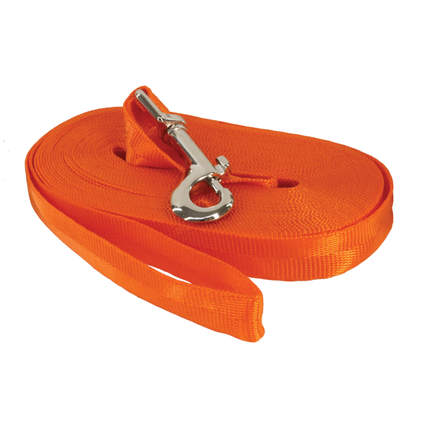 COASTAL WATER &amp; WOODS NYLON CHECK CORD LONG LINE ORANGE 25&#39;