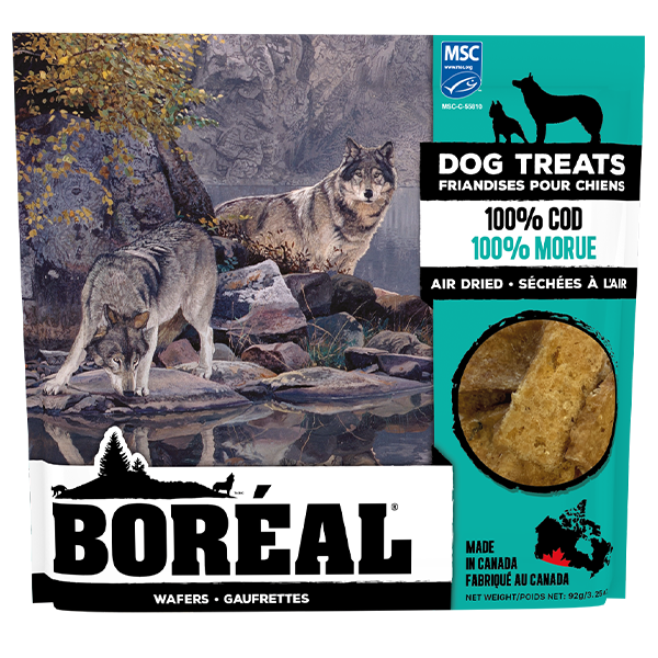 BOREAL DOG TREATS 100% COD WAFERS 92g