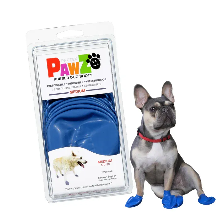 PAWZ DISPOSABLE BOOTS MEDIUM 3&quot; BLUE 12pk