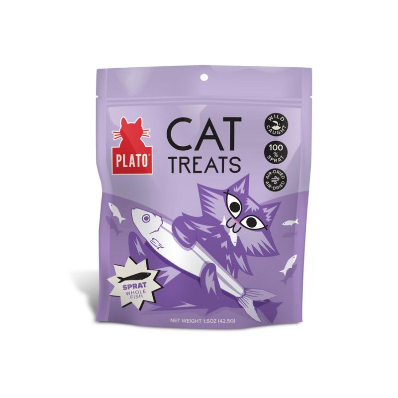 PLATO AIR-DRIED CAT TREATS BALTIC SPRAT 1.5oz/42.5g