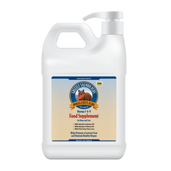 GRIZZLY SALMON PLUS OIL 64oz
