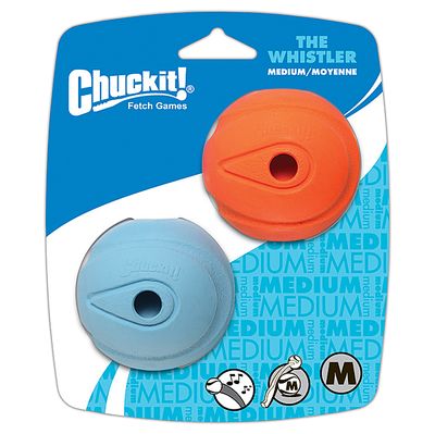 CHUCKIT! THE WHISTLE BALL MEDIUM 2pk