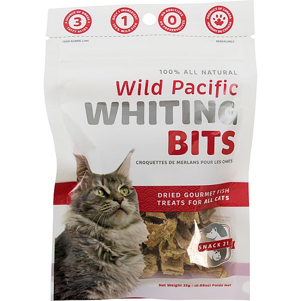 SNACK 21 WILD PACIFIC WHITING BITS 25g/0.88oz
