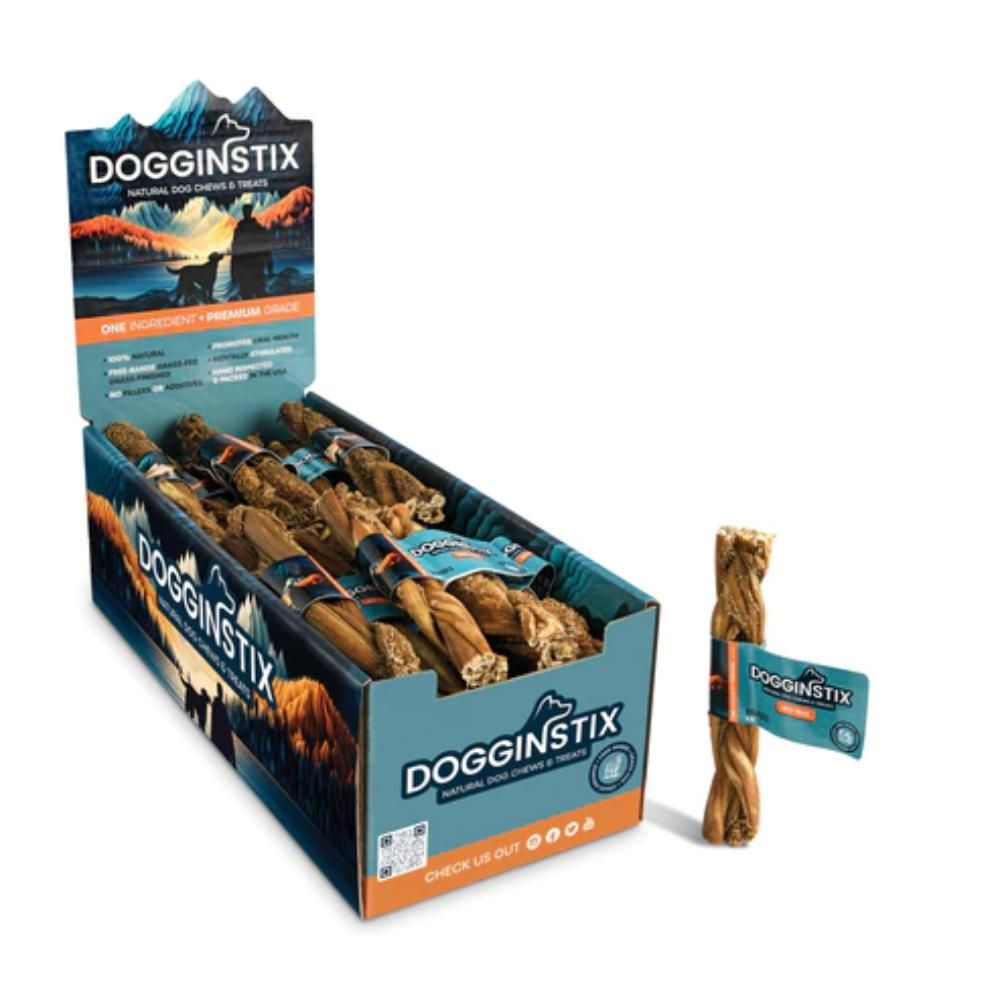 DOGGINSTIX BRAIDED BEEF TRIPE STICK 6&quot;
