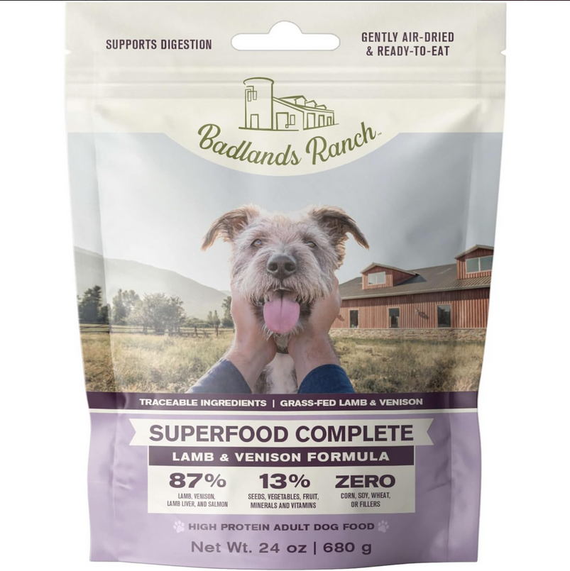 BADLANDS RANCH SUPERFOOD COMPLETE LAMB &amp; VENISON FORMULA 4lb/1.8kg