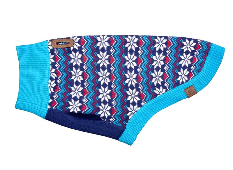 RC PETS HIGHLAND SWEATER CLASSIC FAIR ISLE MEDIUM