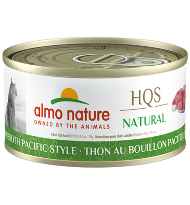 ALMO CAT HQS NATURAL TUNA IN BROTH PACIFIC STYLE 2.47oz/70g