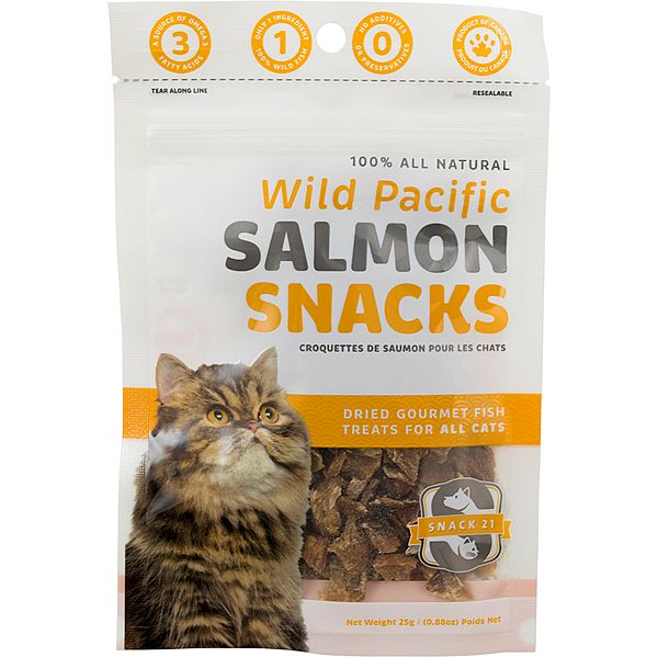 SNACK 21 WILD PACIFIC SALMON SNACKS 25g/0.88oz
