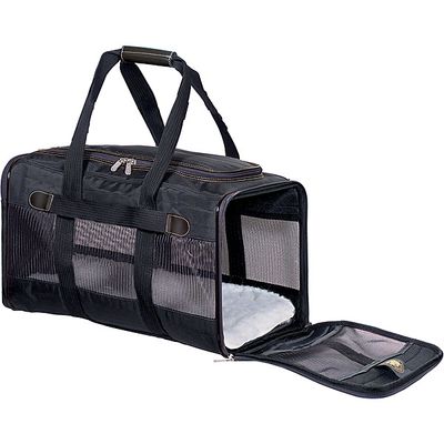 PETWISE SHERPA ORIGINAL DELUXE BAG BLACK SMALL 15&quot; x 10&quot; x 8.5&quot;