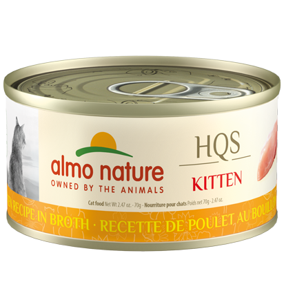 ALMO CAT HQS KITTEN CHICKEN RECIPE IN BROTH 2.47oz/70g