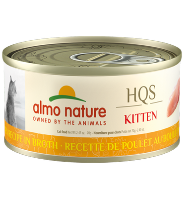 ALMO CAT HQS KITTEN CHICKEN RECIPE IN BROTH 2.47oz/70g