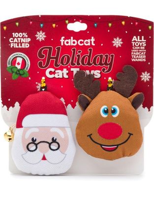 FABCAT SANTA &amp; REINDEER CAT TOY