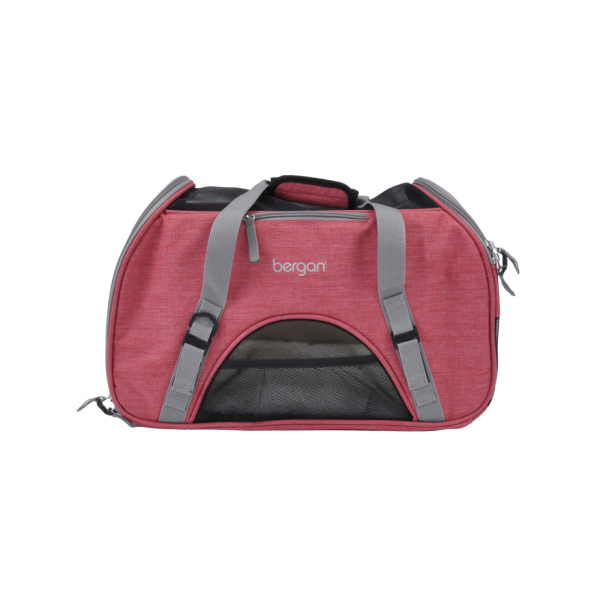 COASTAL BERGAN COMFORT CARRIER HEATHER BERRY &amp; GREY LARGE 19&quot; L x 10&quot; W x 13&quot; H