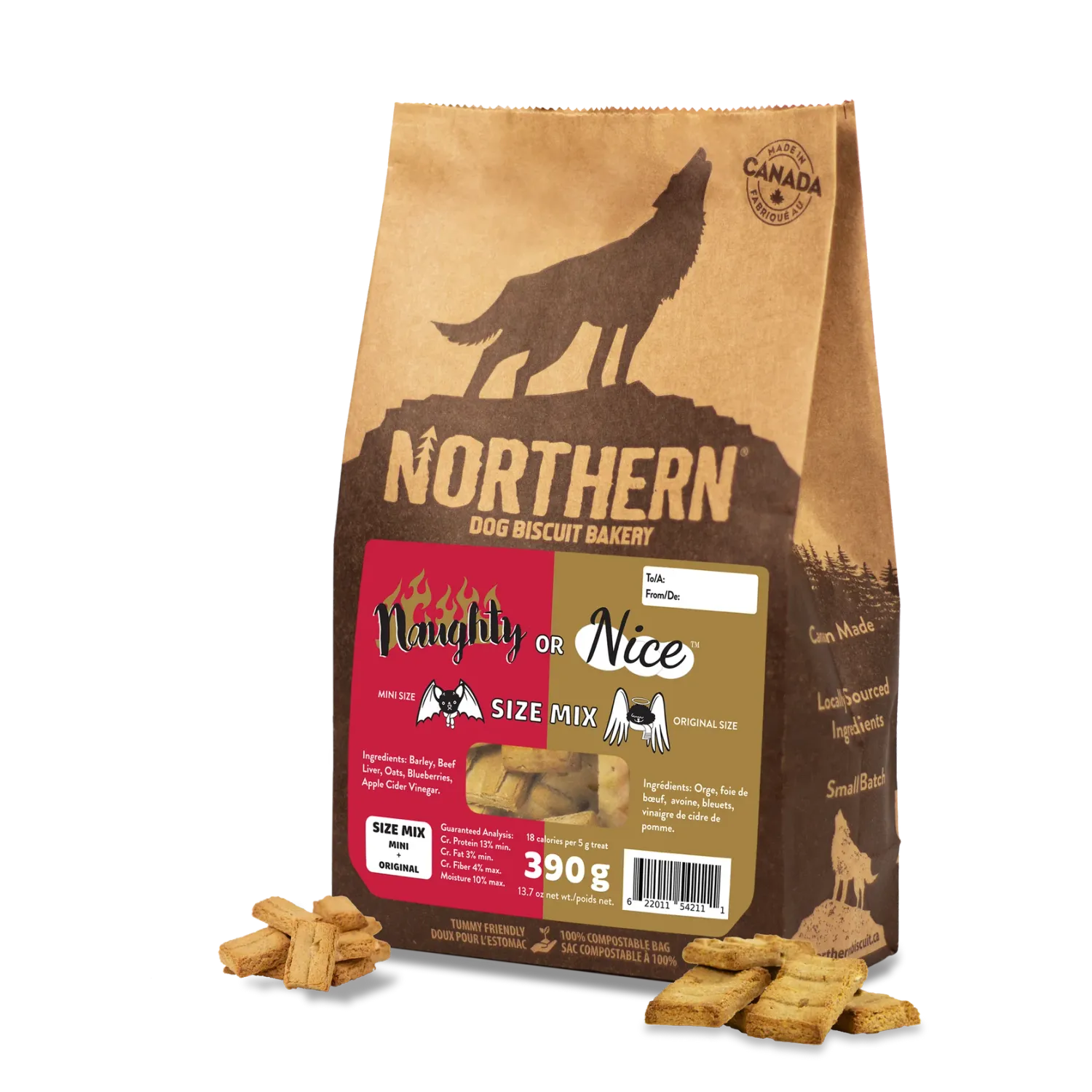 NORTHERN BISCUITS NAUGHTY OR NICE 390g/13.7oz