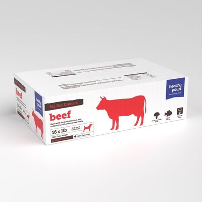 HEALTHY PAWS DOG BIG BOX DINNER BEEF 16lb/7.26kg