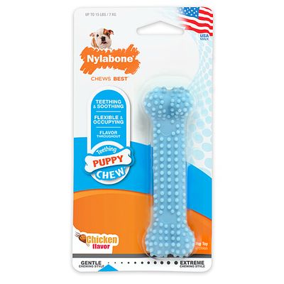 NYLABONE PUPPY DENTAL CHEW BLUE SIZE - PETITE
