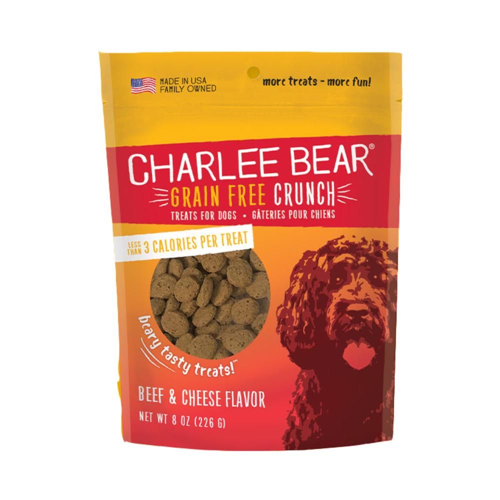 CHARLEE BEAR GRAIN FREE CRUNCH BEEF &amp; CHEESE 8oz