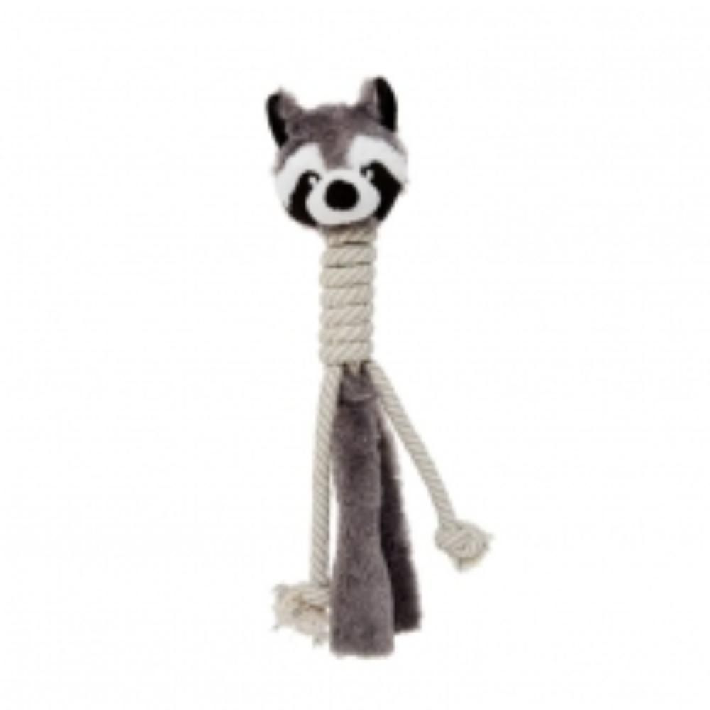 BUDZ PLUSH DOG TOY WITH COTTON LONG NECK 15&quot; RACOON