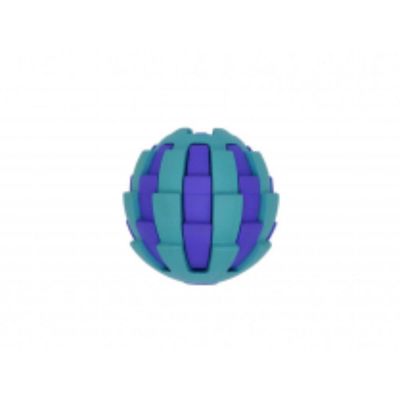 BUDZ DOG TOY ASTRO RUBBER TREAT DISPENSING  BALL 3&quot;