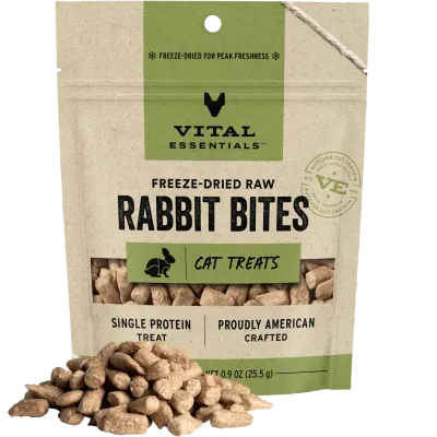 VITAL ESSENTIALS FREEZE DRIED RABBIT BITES 0.9oz