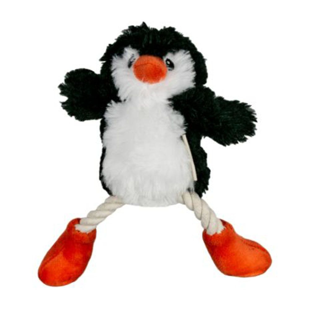 TALL TAILS PENGUIN WITH PULL-THROUGH ROPE TUG