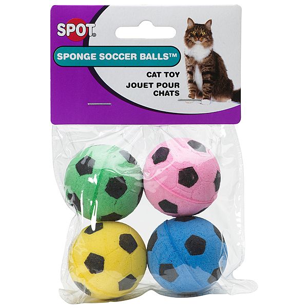 SPOT SPONGE SOCCER BALLS 4pk