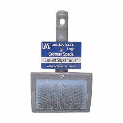 MILLERS FORGE CURVED SLICKER BRUSH LARGE
