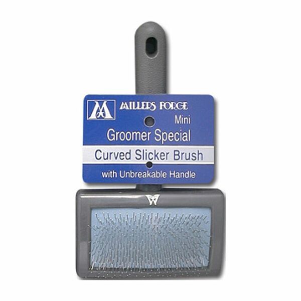 MILLERS FORGE CURVED SLICKER BRUSH MINI