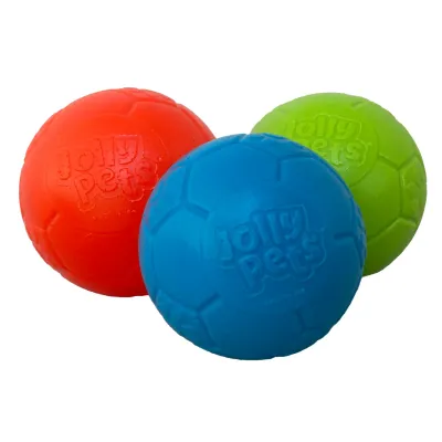 JOLLY PETS SOCCER BALL ASSORTED COLOUR 4&quot;