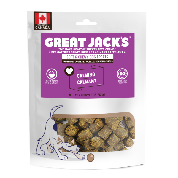 GREAT JACK&#39;S DOG FUNCTIONAL CALMING TREATS 9.2oz/261g