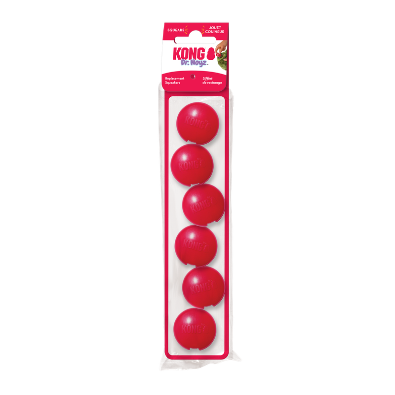 KONG DR NOYZ REFILL SQUEAKERS SMALL 6pk