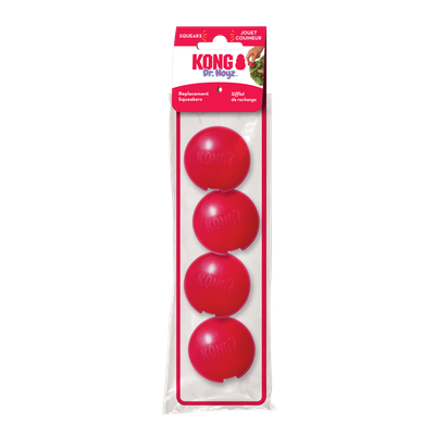 KONG DR NOYZ REFILL SQUEAKERS LARGE 4pk