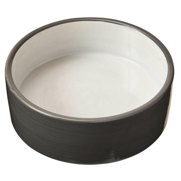 SPOT TWO TONE GRAY DISH 5&quot;