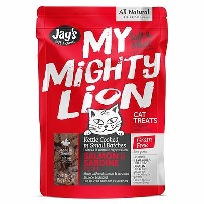 JAY&#39;S MY MIGHTY LION SALMON &amp; SARDINE RECIPE 75g