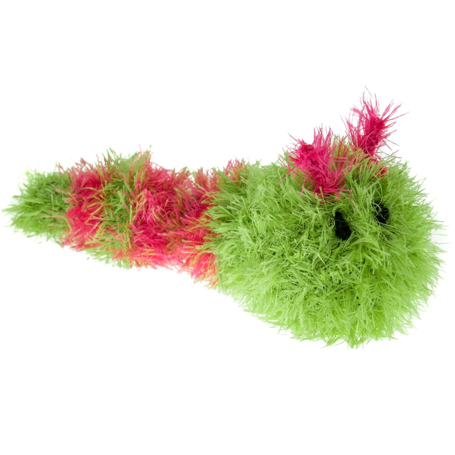 OOMALOO CATERPILLAR GREEN &amp; PINK LARGE 9&quot;