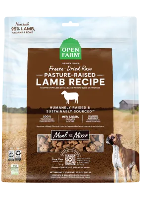 OPEN FARM DOG FREEZE DRIED PASTURE RAISED LAMB MORSELS 13.5oz/383g