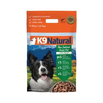 K9 NATURAL FREEZE DRIED LAMB FEAST 4lb/1.8kg