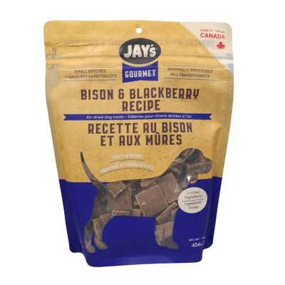 JAY&#39;S GOURMET SMOKED BISON &amp; BLACKBERRY RECIPE 454g/16oz