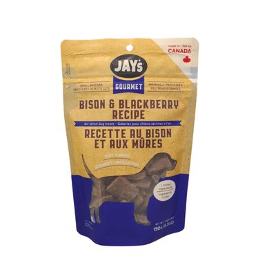 JAY&#39;S GOURMET SMOKED BISON &amp; BLACKBERRY RECIPE 150g/5.3oz