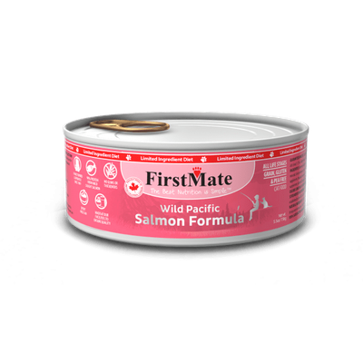 FIRSTMATE CAT LID GRAIN FREE WILD CAUGHT SALMON FORMULA 5.5oz/156g