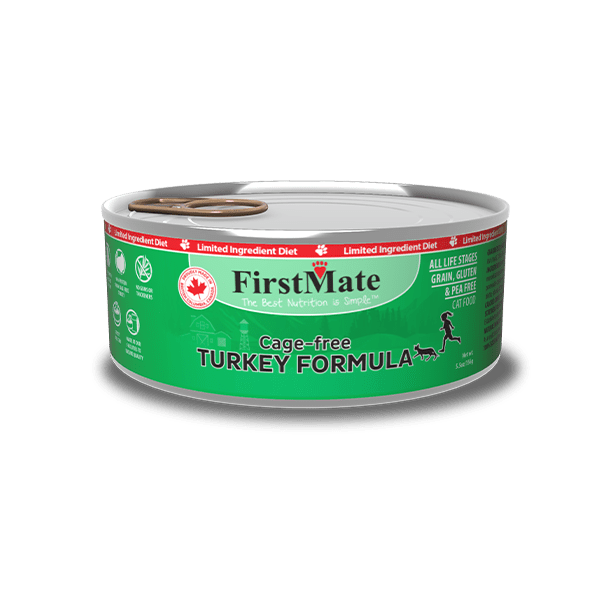 FIRSTMATE CAT LID GRAIN FREE CAGE-FREE TURKEY FORMULA 5.5oz/156g