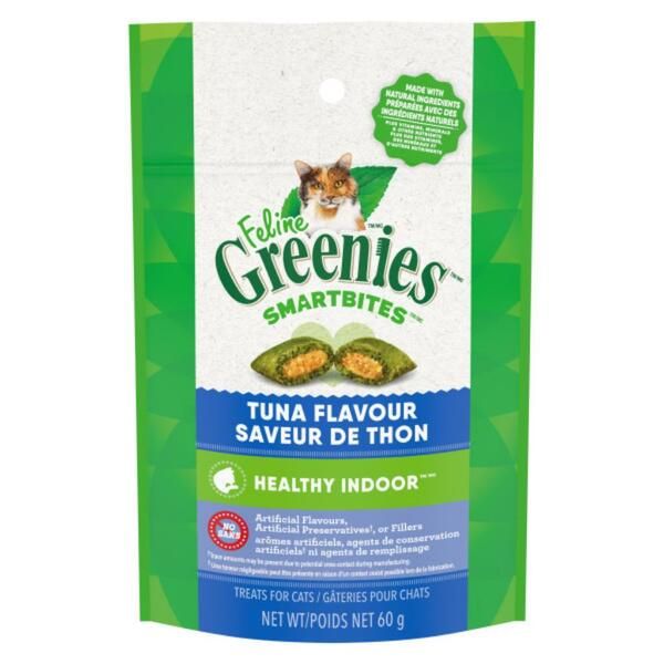GREENIES FELINE HEALTHY INDOOR TUNA FLAVOUR 2.1oz/60g