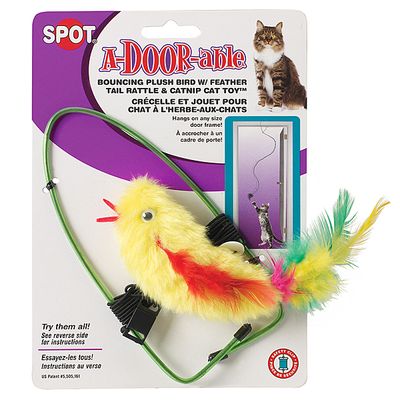 SPOT A-DOOR-ABLE PLUSH BIRD WITH FEATHERS