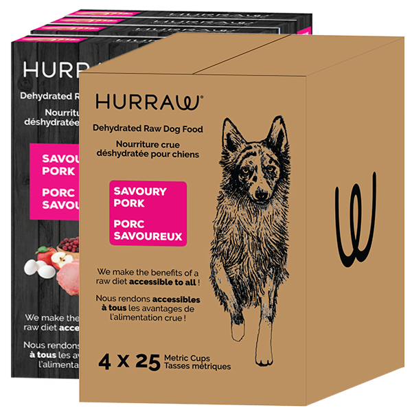 HURRAW DEHYDRATED RAW PORK 22lb/10kg