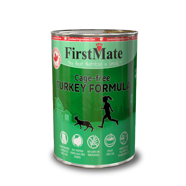 FIRSTMATE CAT LID GRAIN FREE CAGE-FREE TURKEY FORMULA 12.2oz/345g