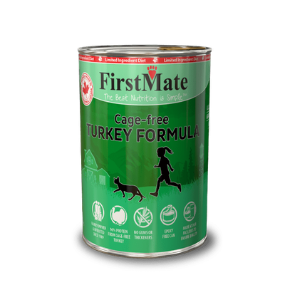 FIRSTMATE CAT LID GRAIN FREE CAGE-FREE TURKEY FORMULA 12.2oz/345g